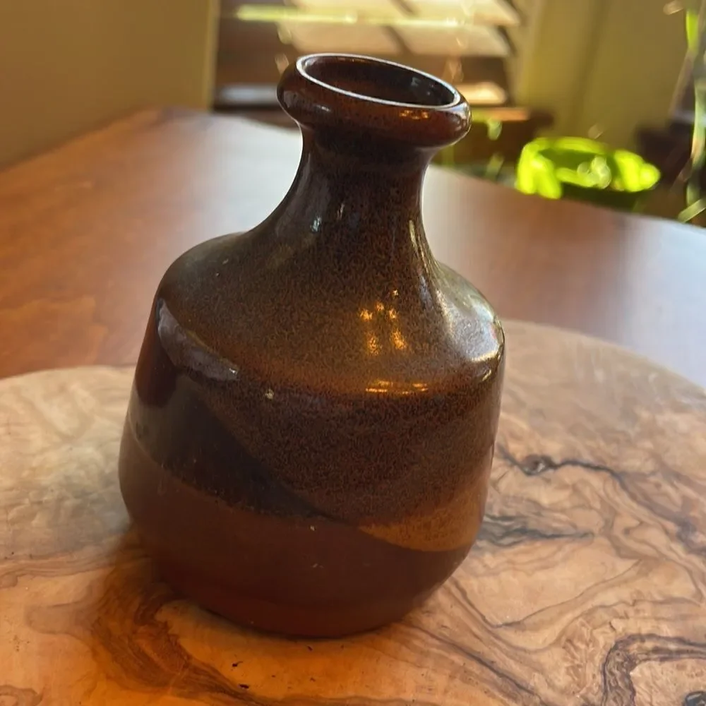 Mid Century Pottery Craft Stoneware Bud Vase